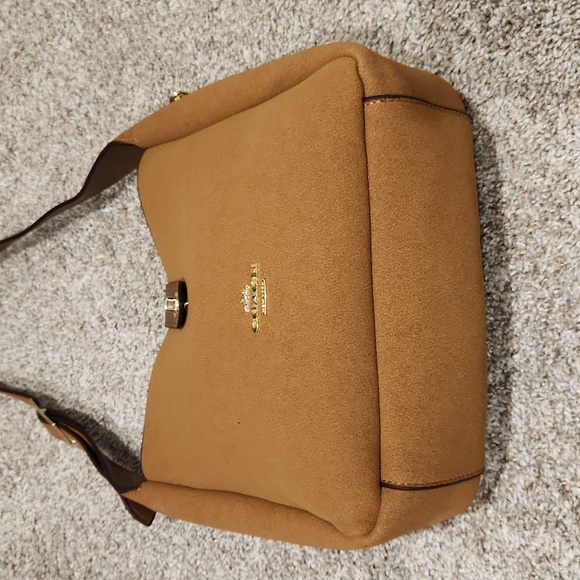Small coach like suede bag - Picture 2 of 6